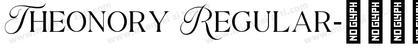 Theonory Regular字体转换
